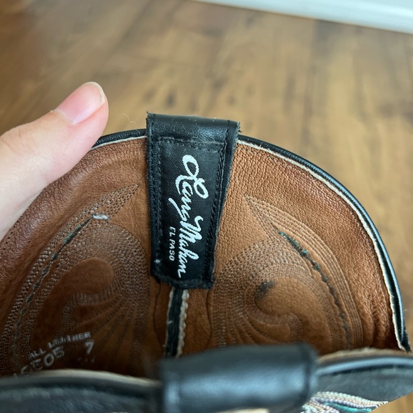 Larry Mahan cowgirl boots 7 - Picture 4 of 10